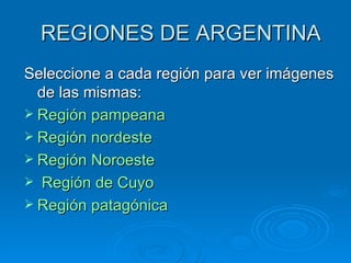 Regiones argentinas slide