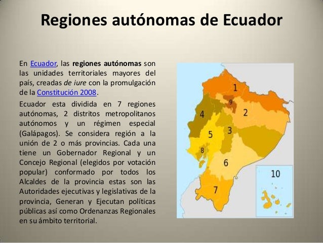 Regiones Autonomas De Ecuador