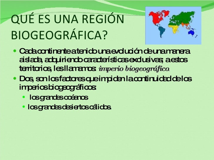 Regiones Biogeograficas Regiones Biogeograficas