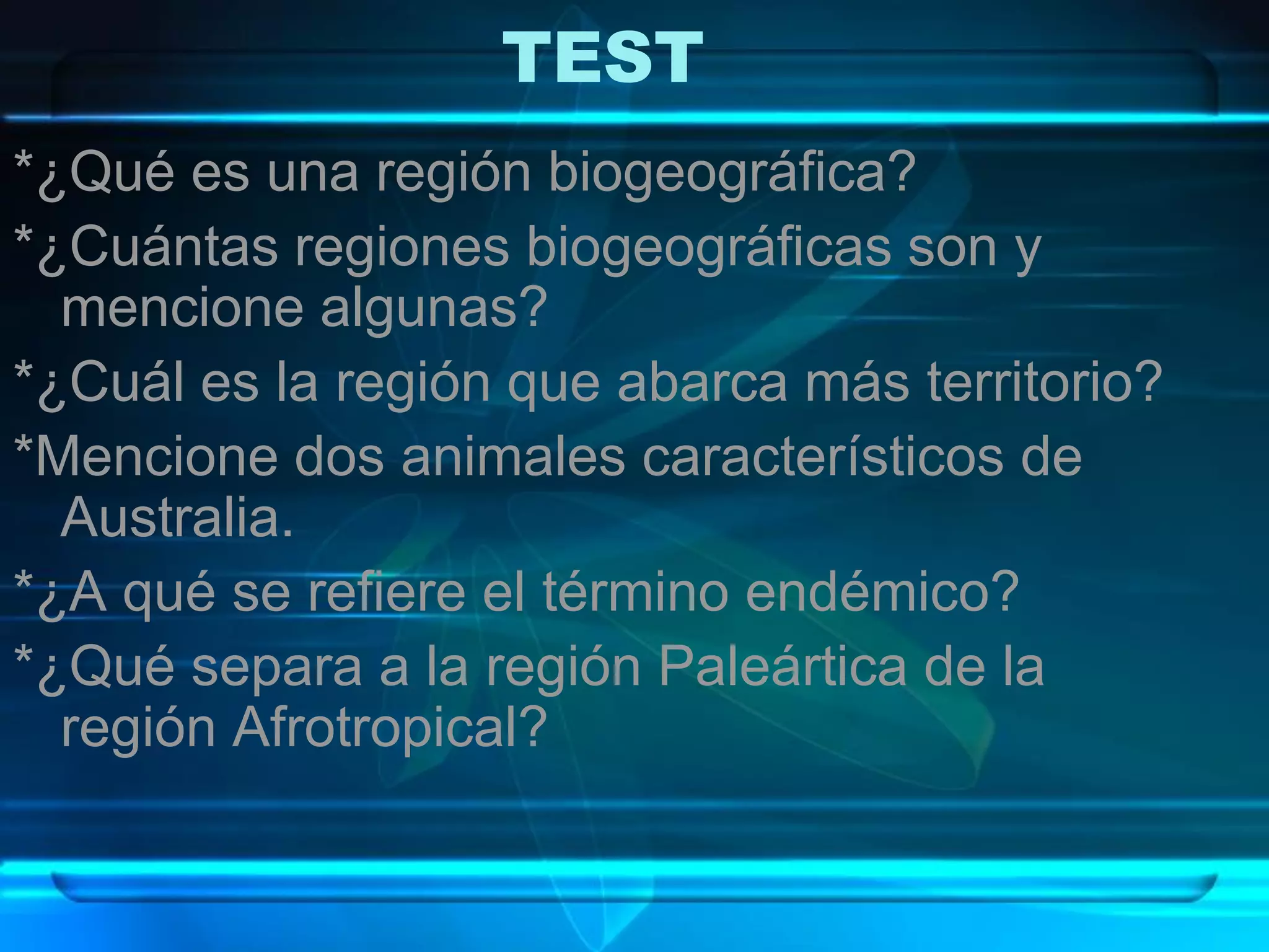 Regiones Biogeográficas del Mundo | PDF