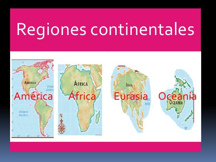 Regiones continentales