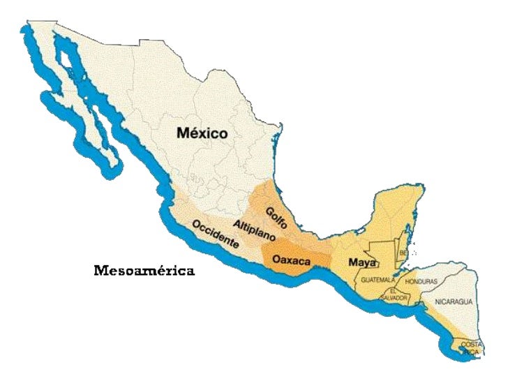 Regiones culturales de mesoamerica
