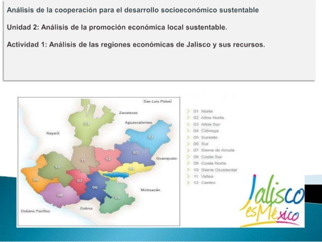 Productos de las regiones de Jalisco. "Análisis de las regiones econo…