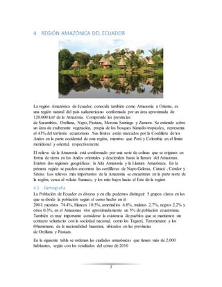 Regiones del ecuador | DOCX