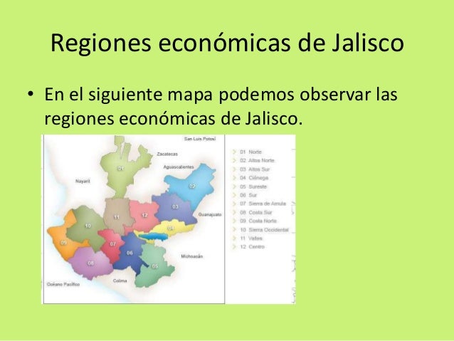 Regiones economicas jalisco