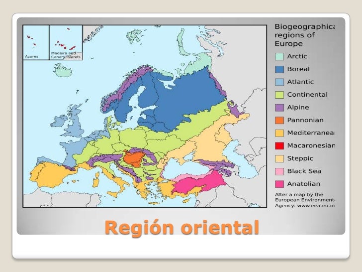 Imágenes de la regiones geográficas de Europa
