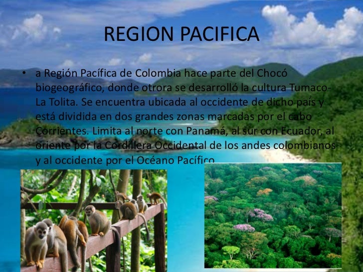 regiones pacifica de colombia y