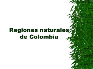 Regiones naturales  de Colombia 