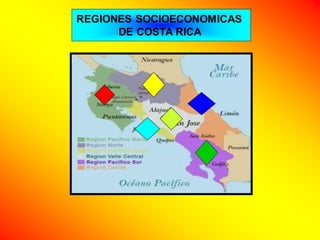 REGIONES SOCIOECONOMICAS
DE COSTA RICA
 
