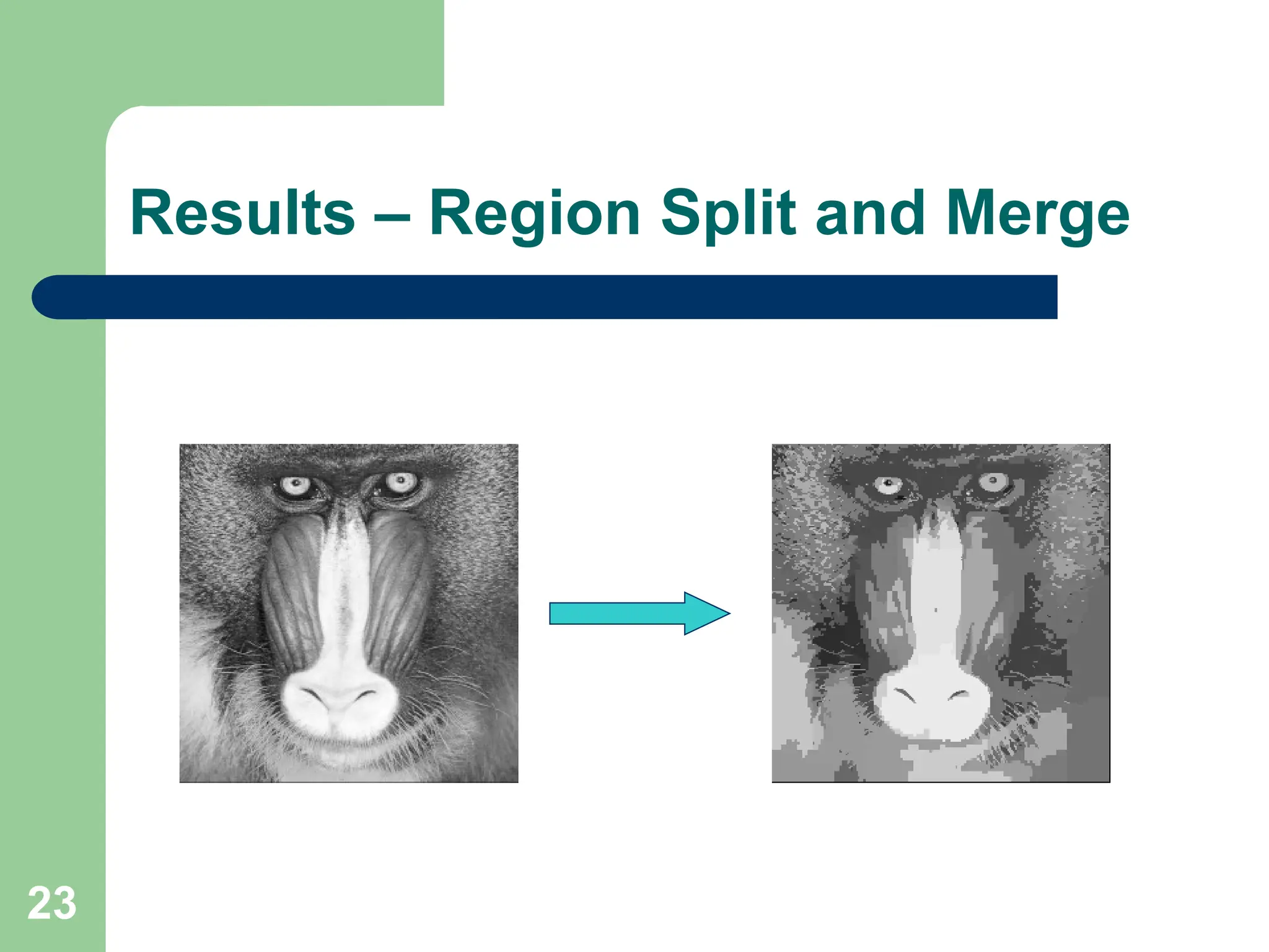 23
Results – Region Split and Merge
 