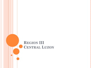 REGION III
CENTRAL LUZON
 