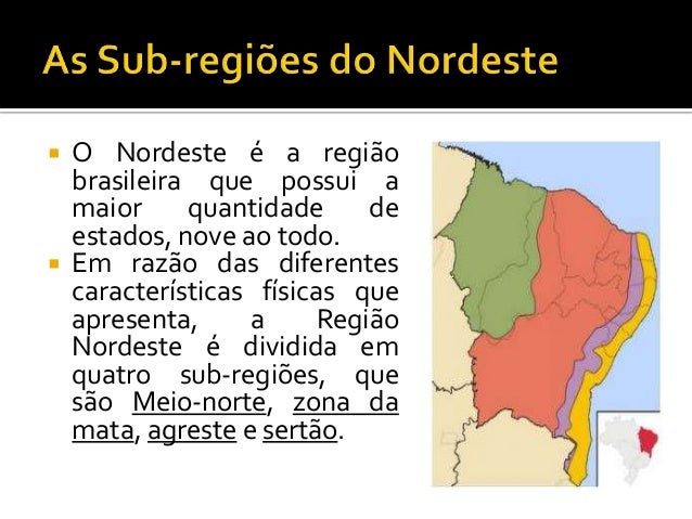 Região nordeste slide