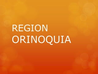 REGION
ORINOQUIA
 