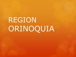 REGION
ORINOQUIA
 