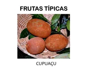 FRUTAS TÍPICAS




    CUPUAÇU
 