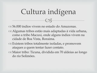 Características sobre a cultura da Região Norte no Brasil | PPTX