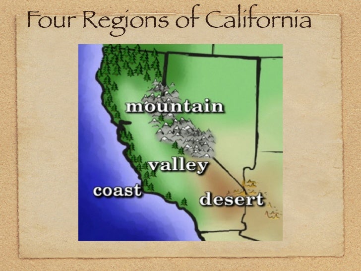 Four Regions Of California Map - Regions Of California 3 728