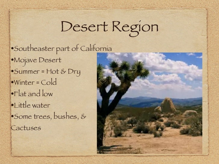 Natural Resources In The California Desert Natural Resources In The California Desert