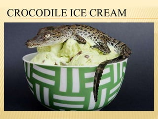 CROCODILE ICE CREAM 
 