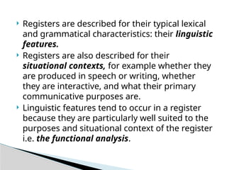 Register and Genre - Sir Ahmed Bilal-1.ppt