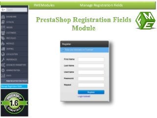FMEModules Manage Registration Fields
 