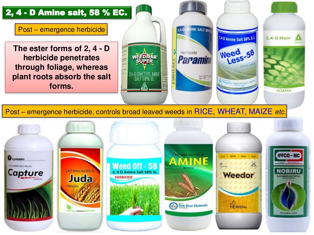 Registered herbicides in india with their commercial formulations