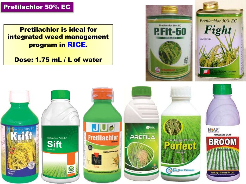 Registered herbicides in india with their commercial formulations