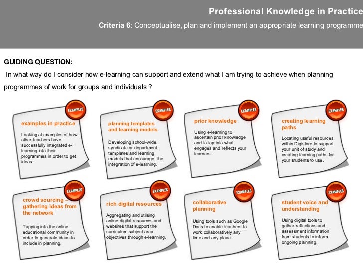 Registered Teacher Criteria and e-learning
