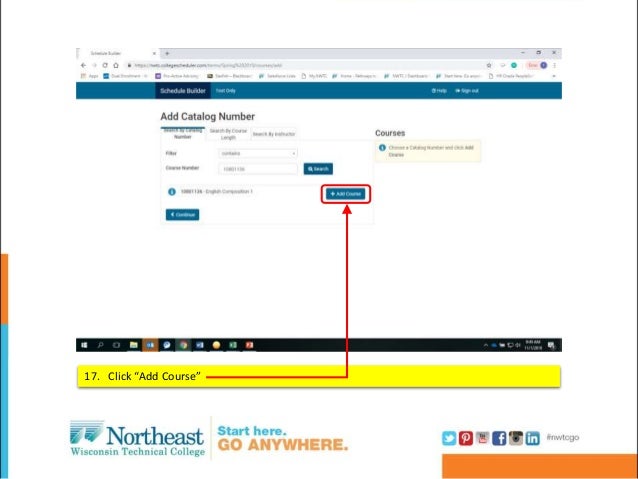 register for classes with schedule builder