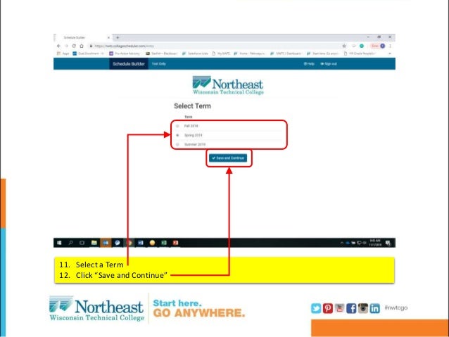 register for classes with schedule builder schedule builder college
