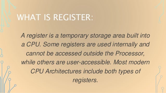 Register Presentation