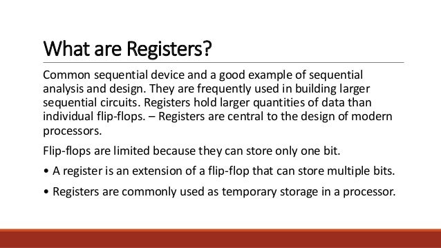 Registers