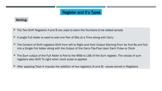 Two Registers Registers and its types What are registers | PPTX