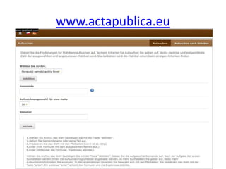 www.actapublica.eu
