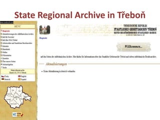 State Regional Archive in Třeboň