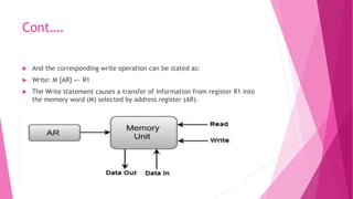 Register Transfer In Coa Register transfer and microoperations | PPTX