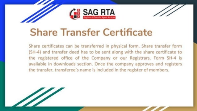 Registrar And Share Transfer Agent Service