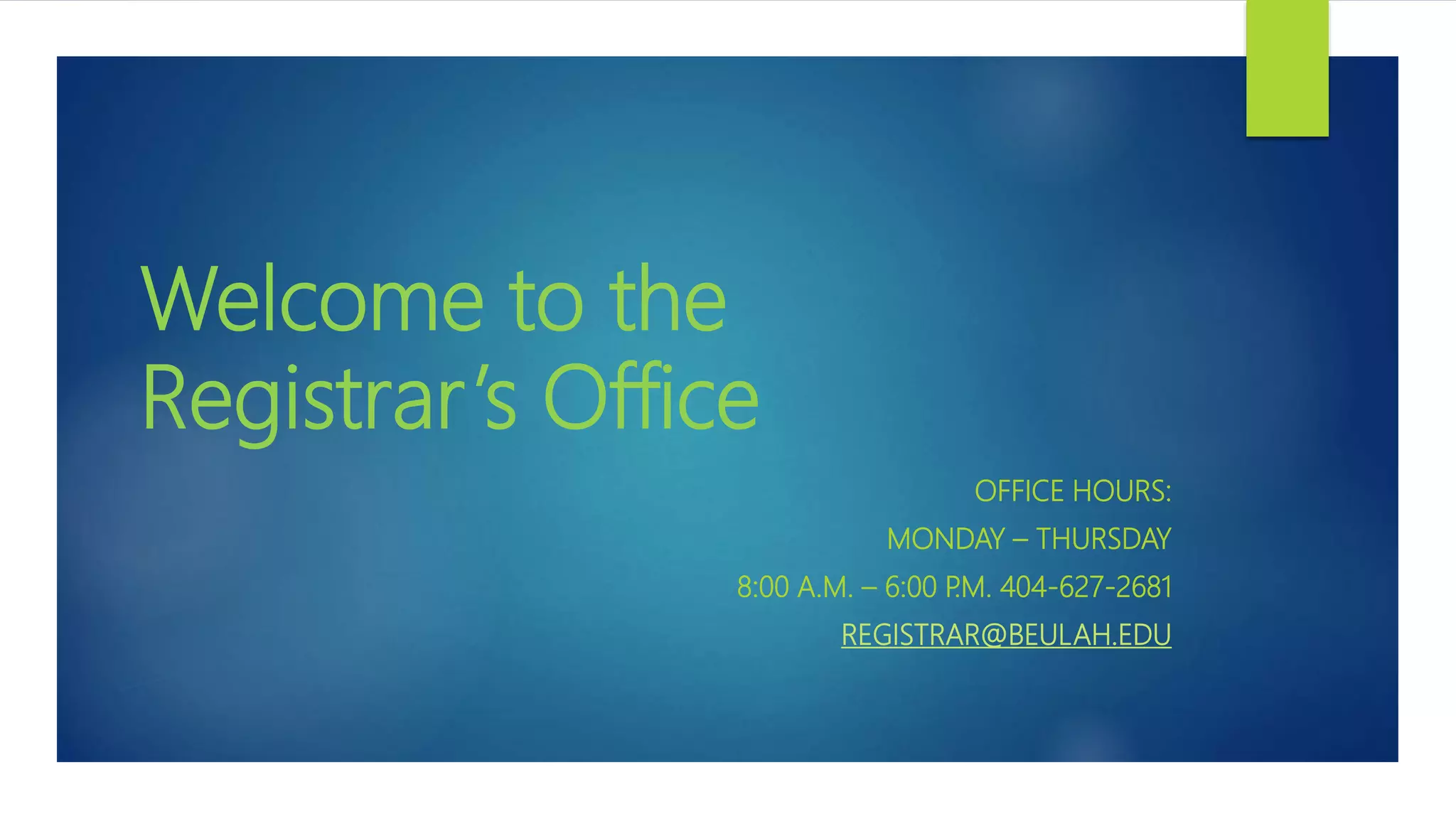 BHU Registrar's Office | PPTX