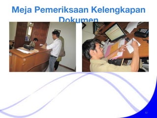 Meja Pemeriksaan Kelengkapan Dokumen 