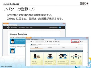 ? 2013 IBM Corporation
Х`εh (7)
?
Gravatar ǵh줿_J롣
?
GitHub ˑȡh줿񤬱ʾ롣
 