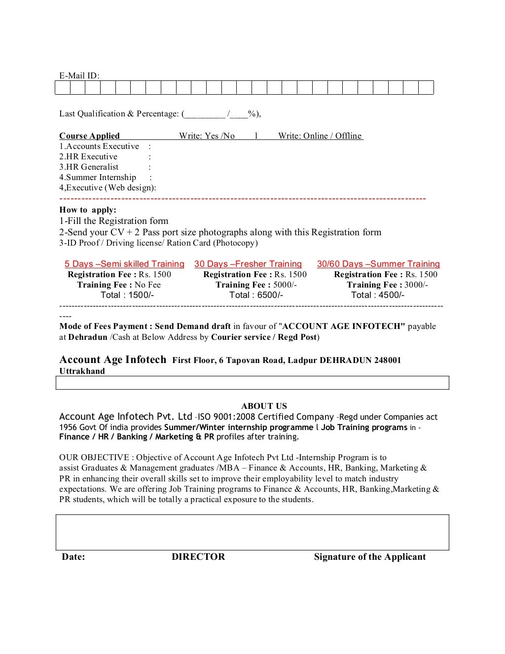 Ojt Form