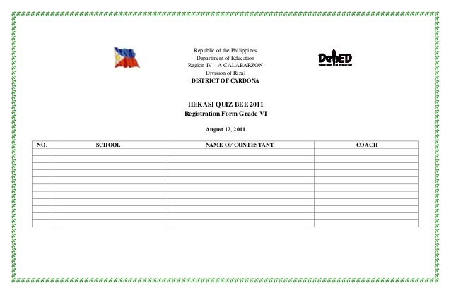 Registration form hekasi