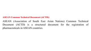REGISTRATION OF INDIAN DRUG PRODUCT IN OVERSEAS MARKET.pptx