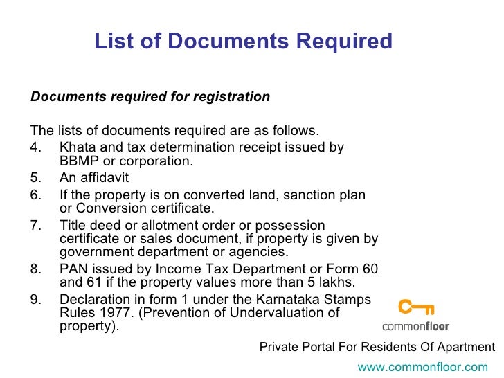 Registration Of Property