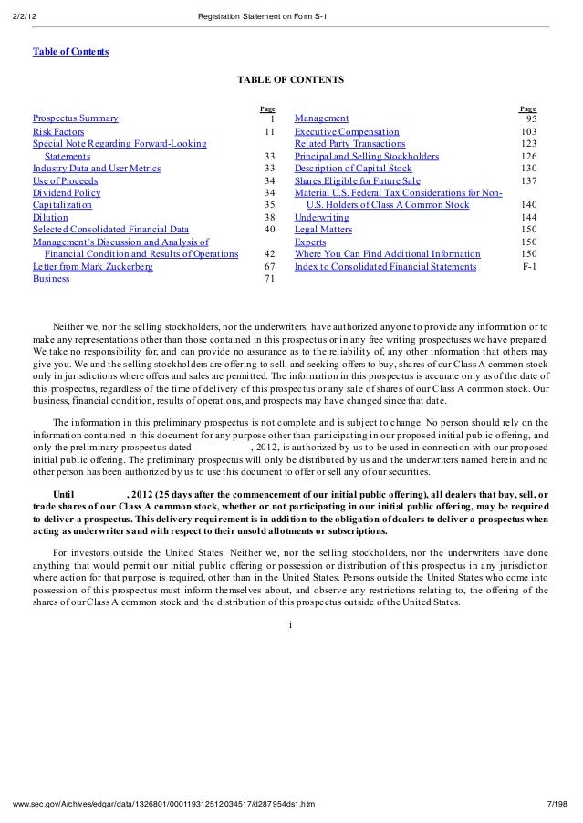 Form s-1 ipo prospectus