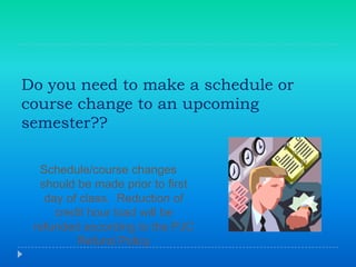 Help you to learn about academic standards and college policies and procedures.