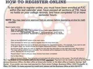 Help you to learn about academic standards and college policies and procedures.