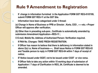 Gst Rules.pdf Registration under gst rules | PDF