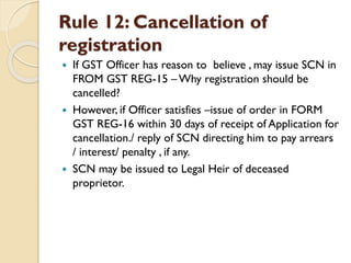 Gst Rules.pdf Registration under gst rules | PDF