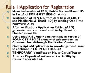 Gst Rules.pdf Registration under gst rules | PDF